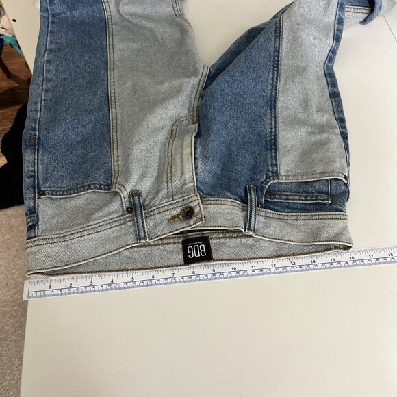 BDG Urban Outfitters Jessye Straight Spliced Two-Tone Jeans Women's Size 30 - Picture 7 of 10